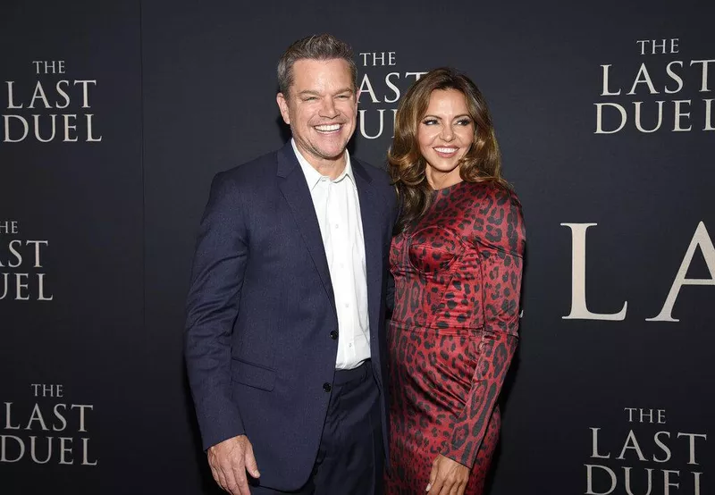 Matt Damon and Luciana Barroso