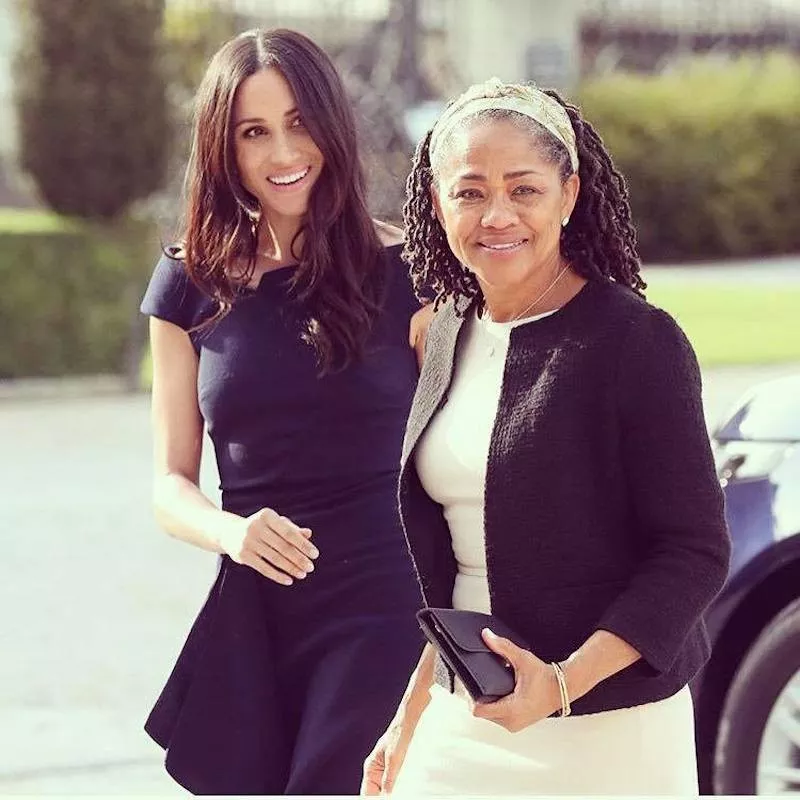 Meghan Markle with her mom, Doria Ragland