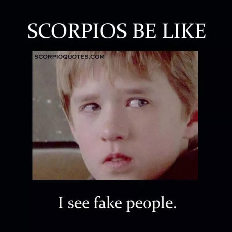 Scorpio fake people meme