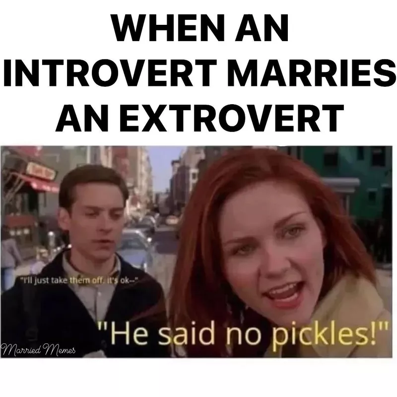 When an introvert marries an extrovert