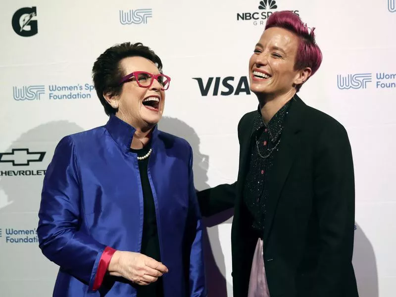 Billie Jean King and Megan Rapinoe