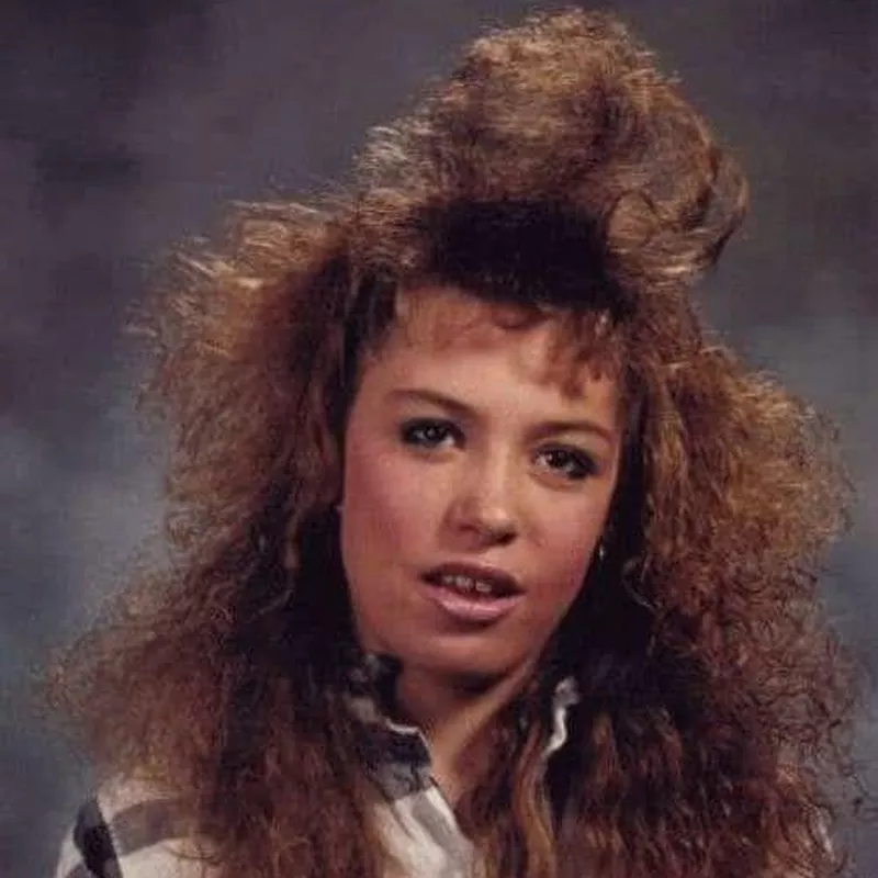 Funny 1980s hair