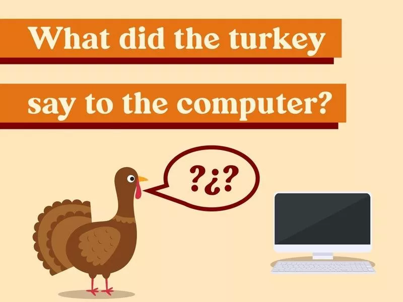 What did the turkey say to the computer?