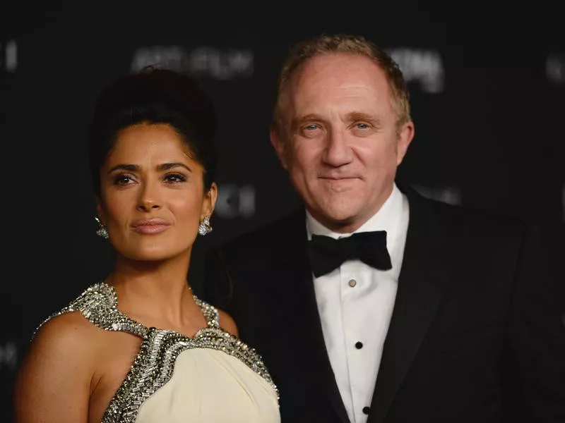 Salma Hayek and Francois-Henri Pinault at event