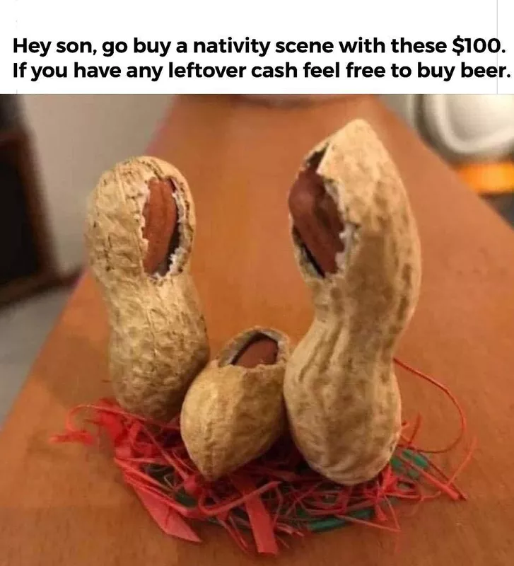 Funny nativity scene meme