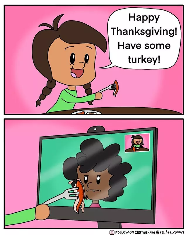 Virtual Thanksgiving meme