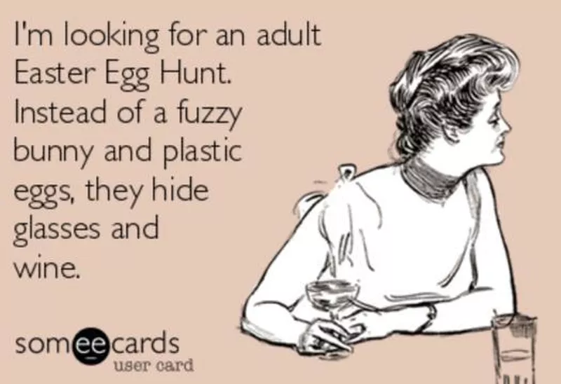 Adult Easter egg hunt