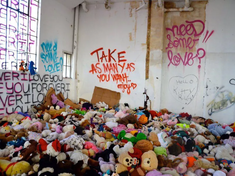 pile of stuffed animals