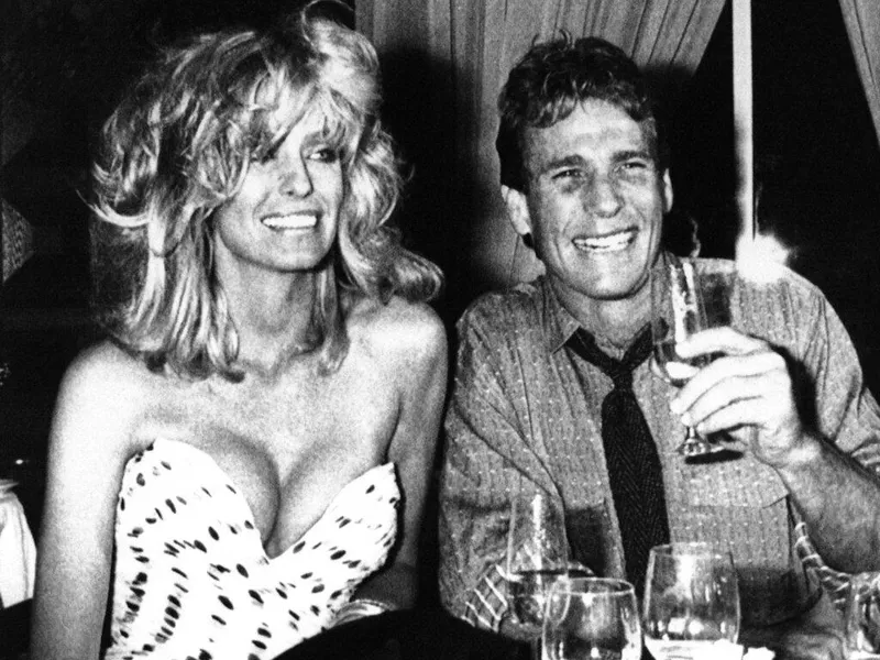 Farrah Fawcett and Ryan ONeal 1984