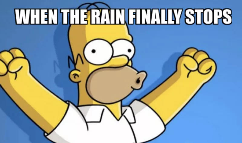 When the rain finally stops