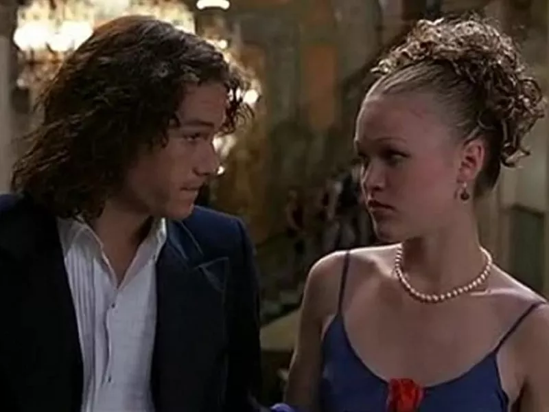 Heath Ledger and Julia Stiles in 10 Things I Hate About You