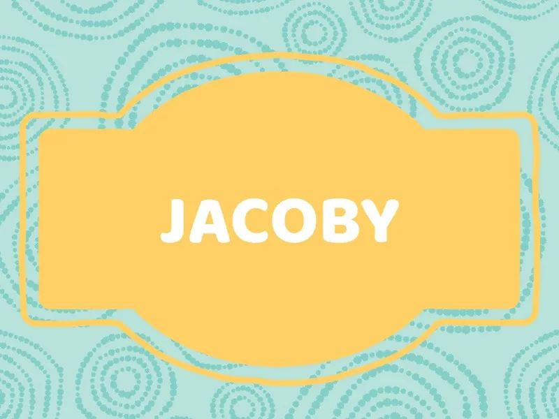 J Baby Names: Jacoby