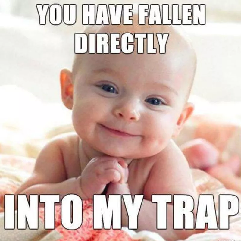 Smiling baby meme