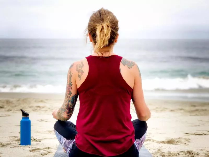 Self-care on the beach