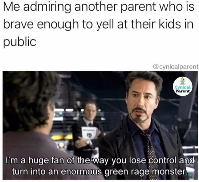 Yelling at kids meme