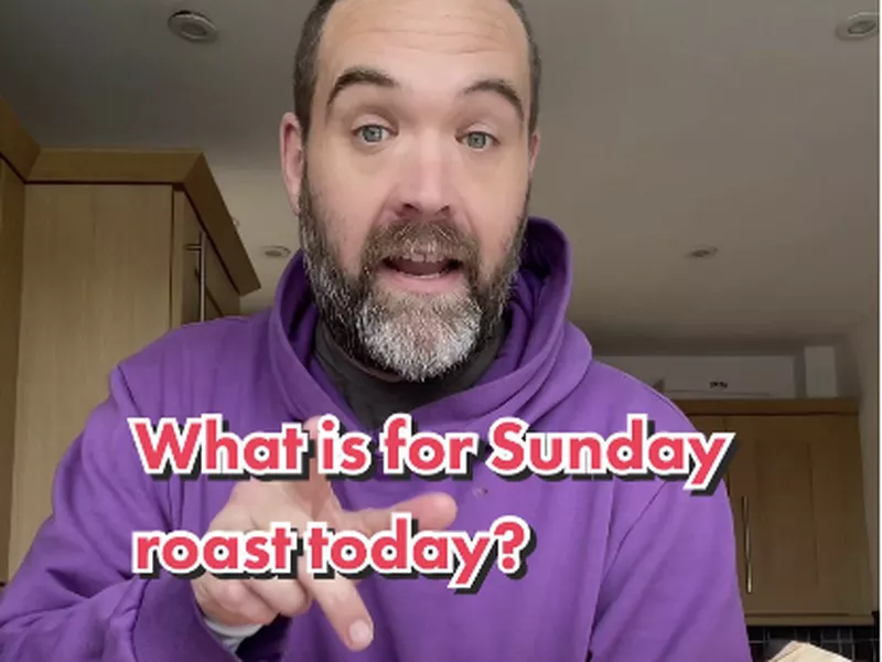 May family on TikTok Sunday roast