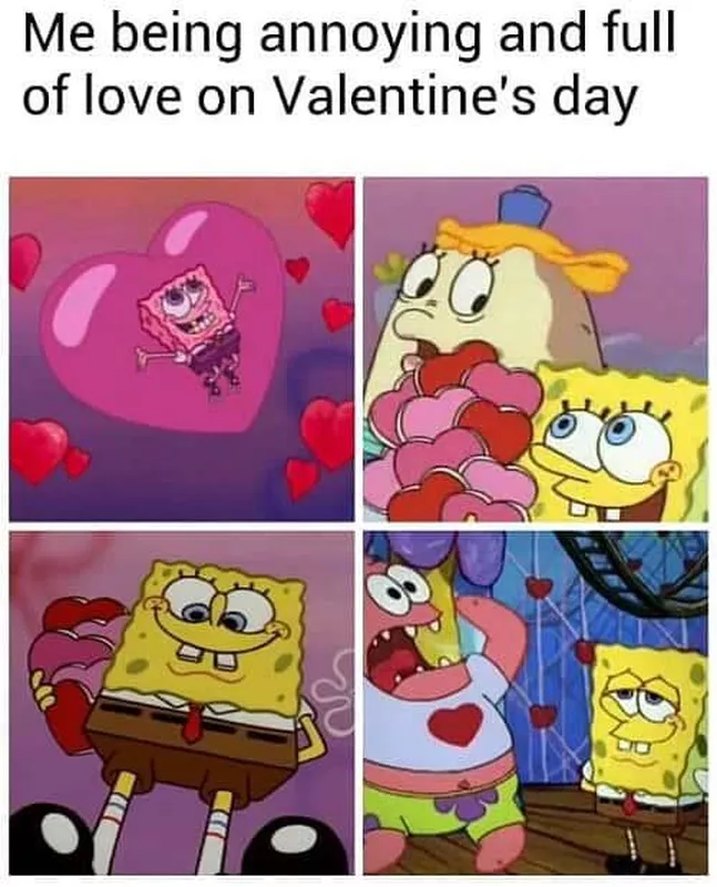 Valentine's Day SpongeBob meme