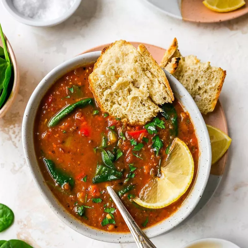 Vegetarian lentil soup