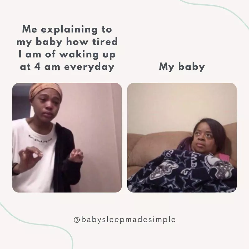 Trying to get a baby to sleep in