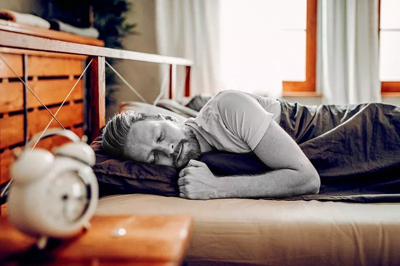 couple asleep in bed