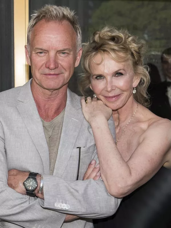 Sting and Trudie Styler