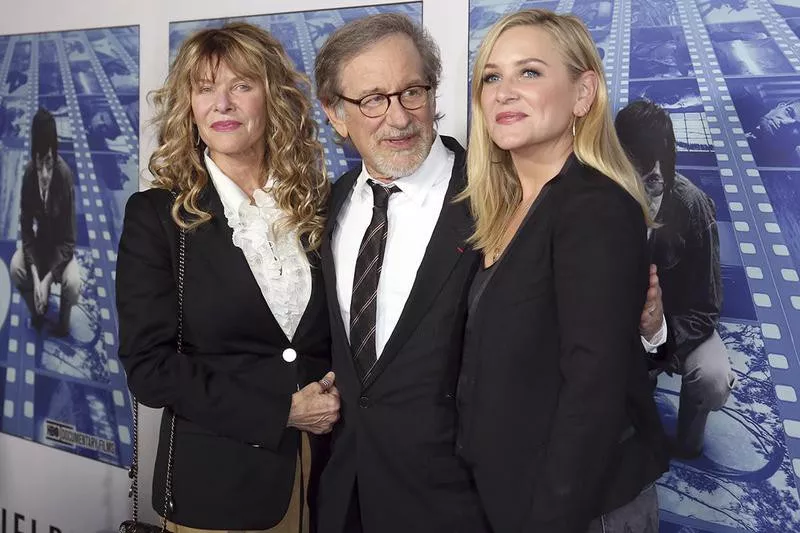 Steven Spielberg and Jessica Capshaw