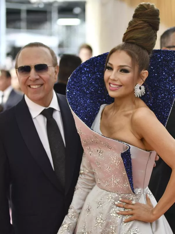 Thalia and Tommy Mottola