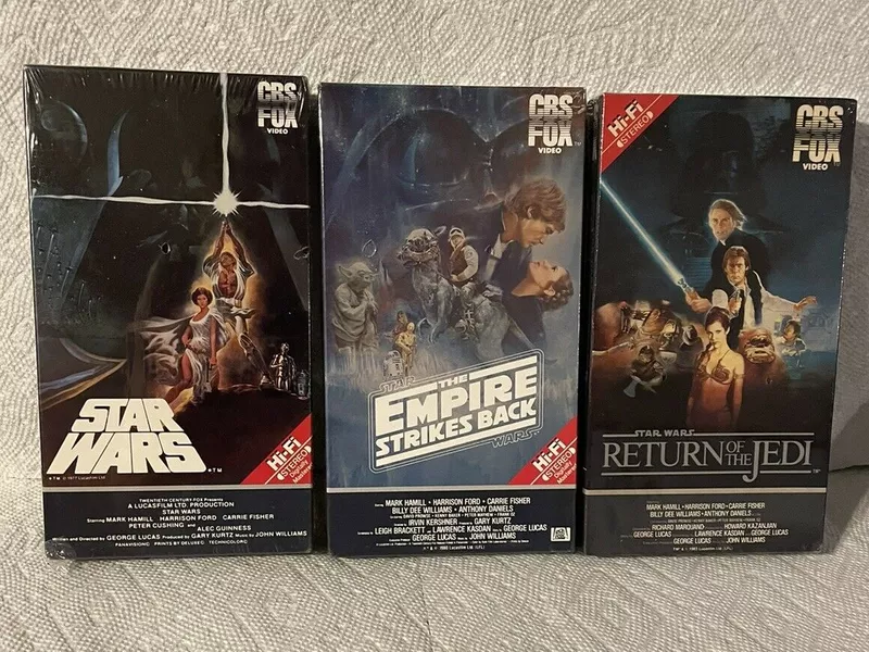 Star Wars Red Label VHS Set