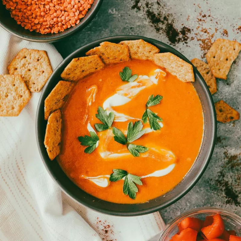 Lentil Red Pepper Soup recipe