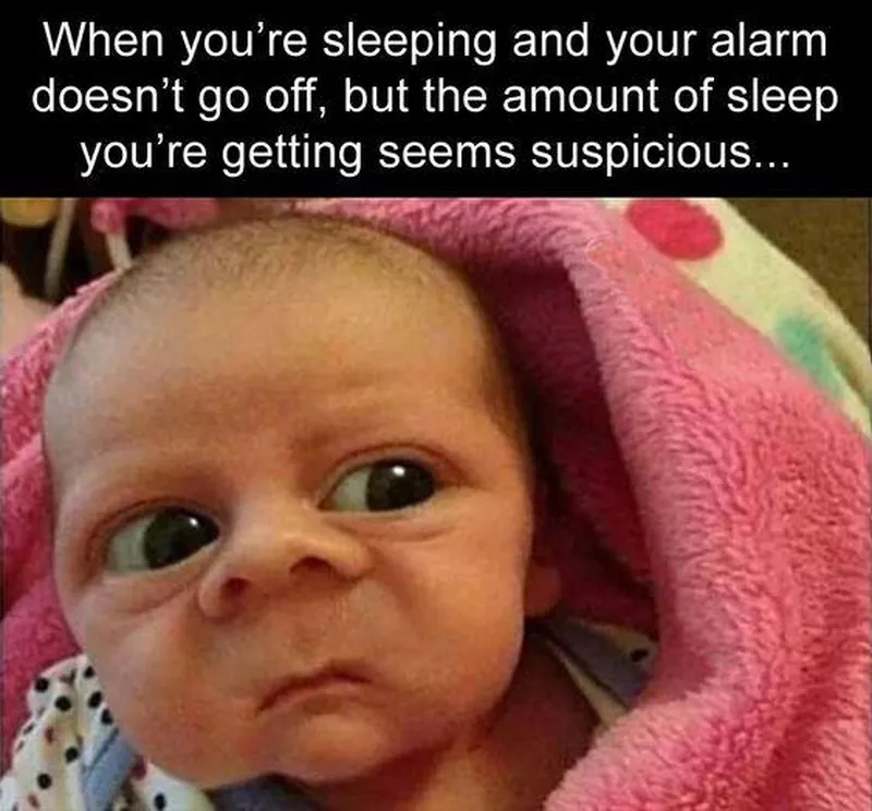 Suspicious baby meme