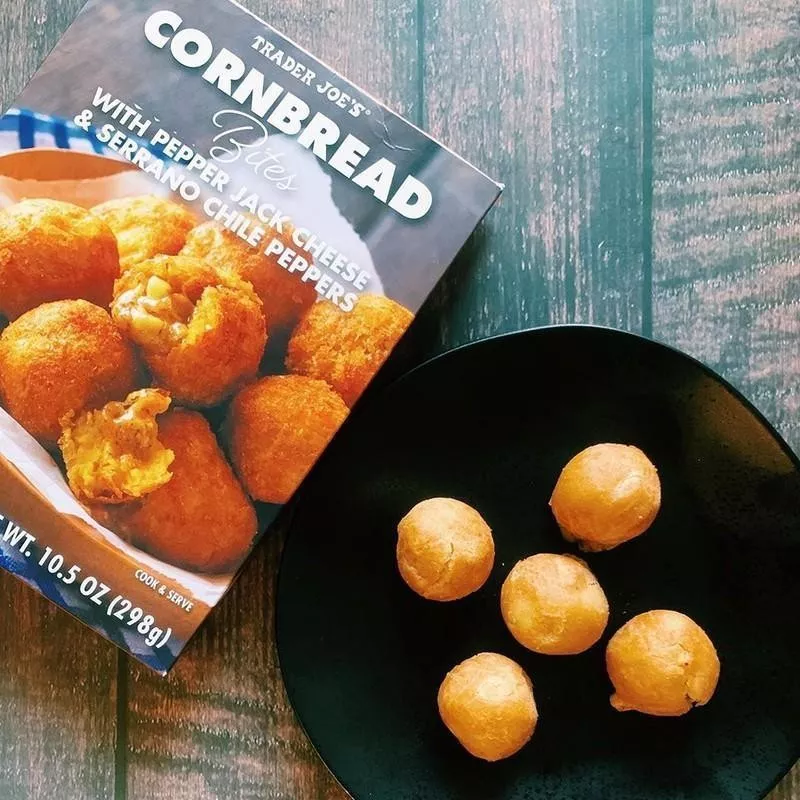 Cornbread Bites With Pepper Jack Cheese and Serrano Chile Peppers