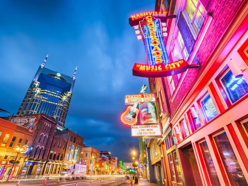 Lower Broadway Honky Tonks Nashville, Tennessee