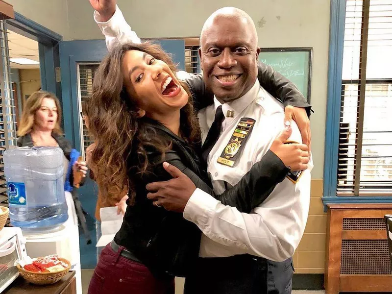 Stephanie Beatriz and Andre Braugher