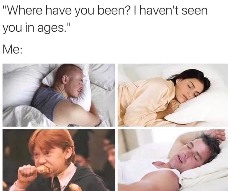 Funny sleep meme