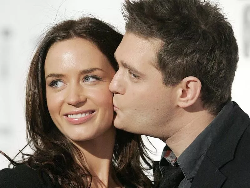 Emily Blunt and Michael Buble