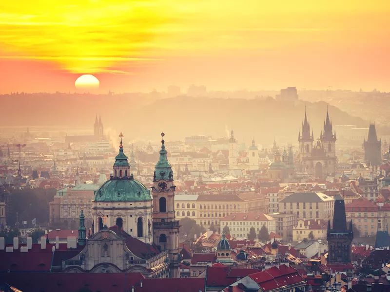 Prague at sunrise