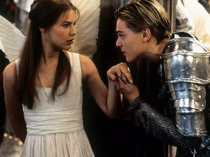 Leonardo DiCaprio and Claire Danes in Romeo + Juliet