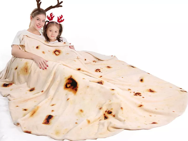 Tortilla blanket white elephant gift