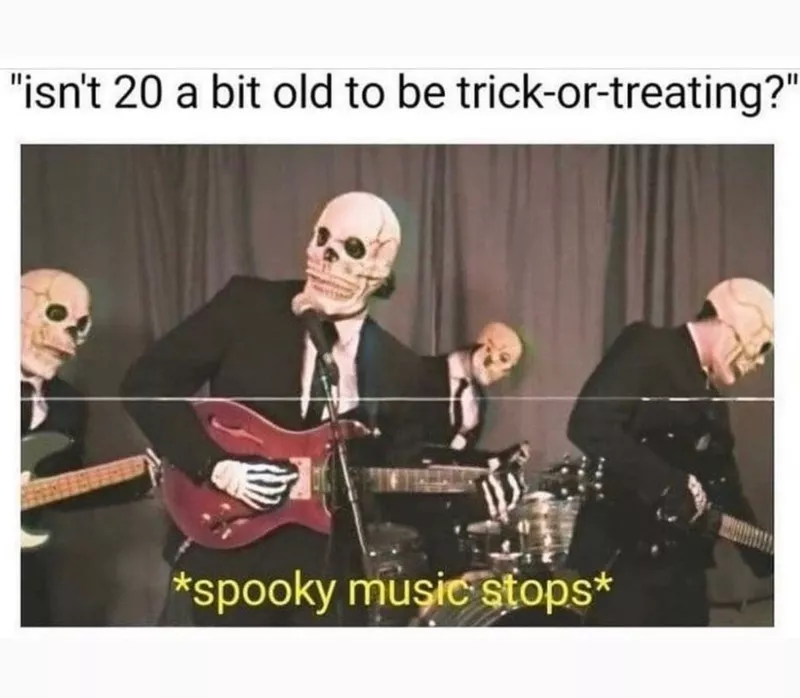 Trick-or-treating meme