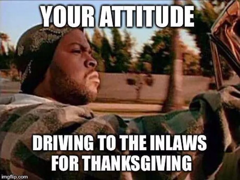 Unhappy Thanksgiving at the inlaws meme