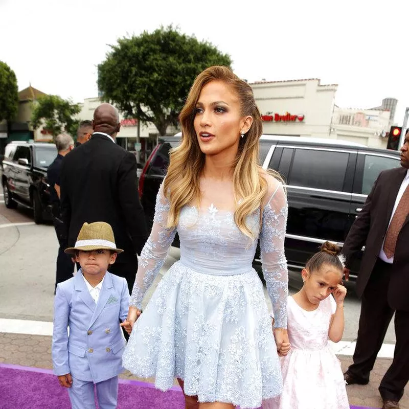 Maximilian David Muniz, Jennifer Lopez, Emme Maribel Muniz