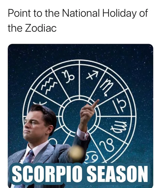 Scorpio Season meme