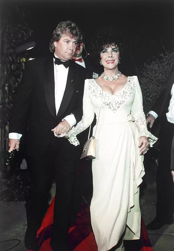 Elizabeth Taylor and Larry Fortensky