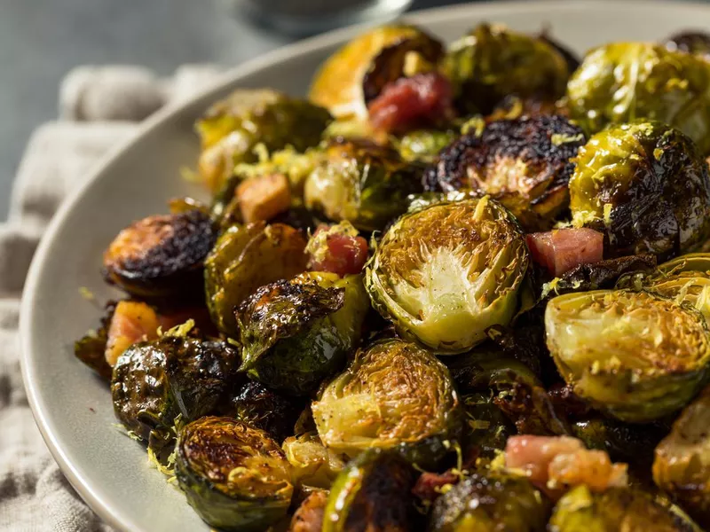 Baked Brussels sprouts