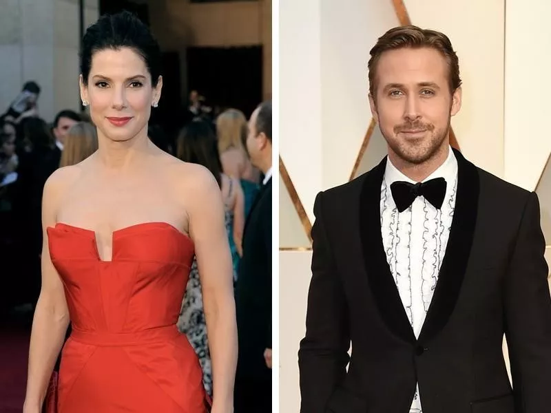 Sandra Bullock and Ryan Gosling