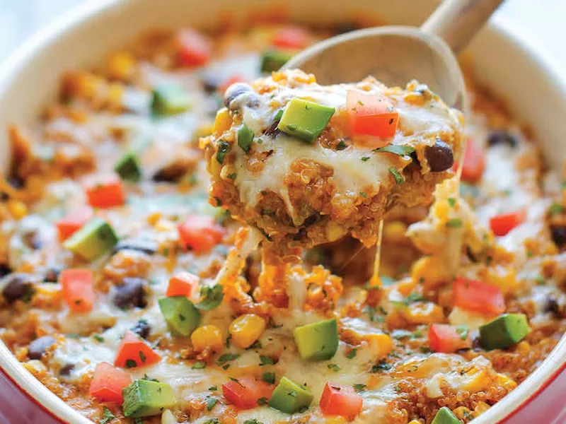 Quinoa Enchilada Casserole