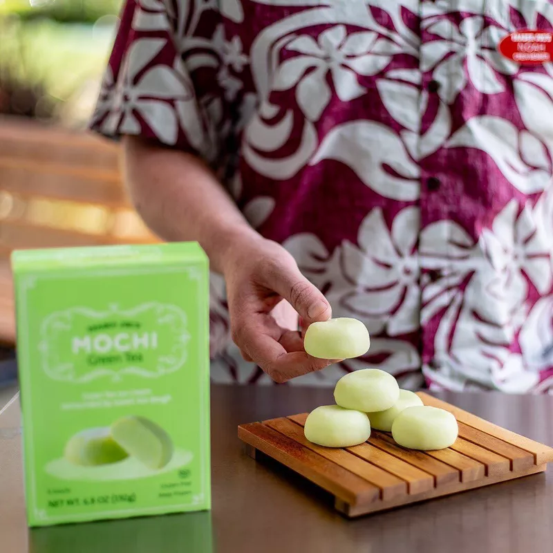 Trader Joe's green tea mochi