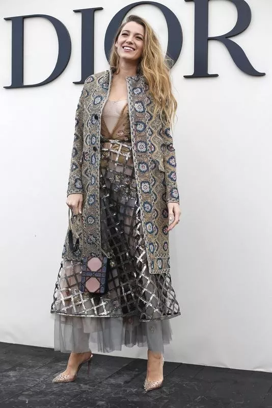 Blake Lively at Christian Dior's collection in Paris