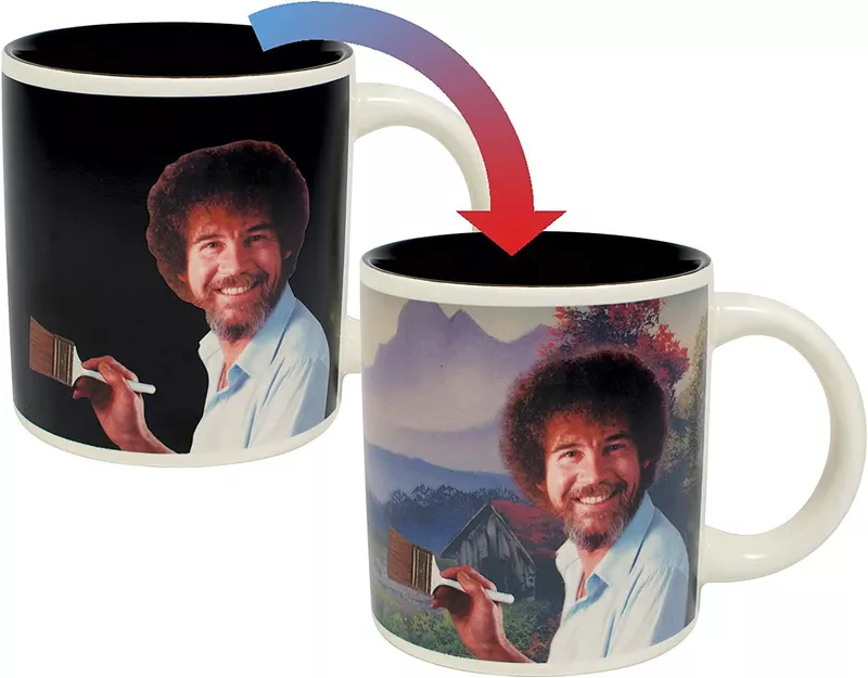 Bob Ross Heat Changing Mug