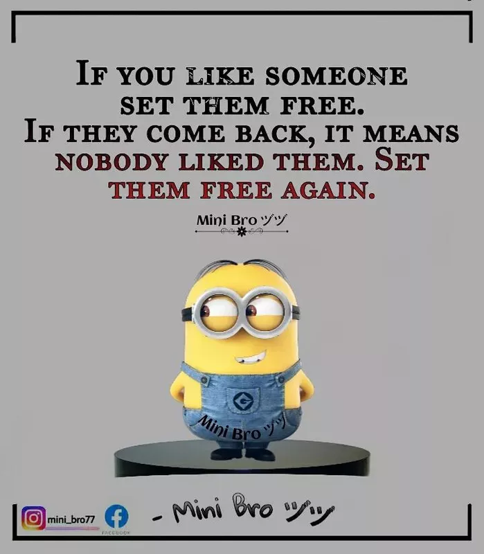 Set them free minion meme